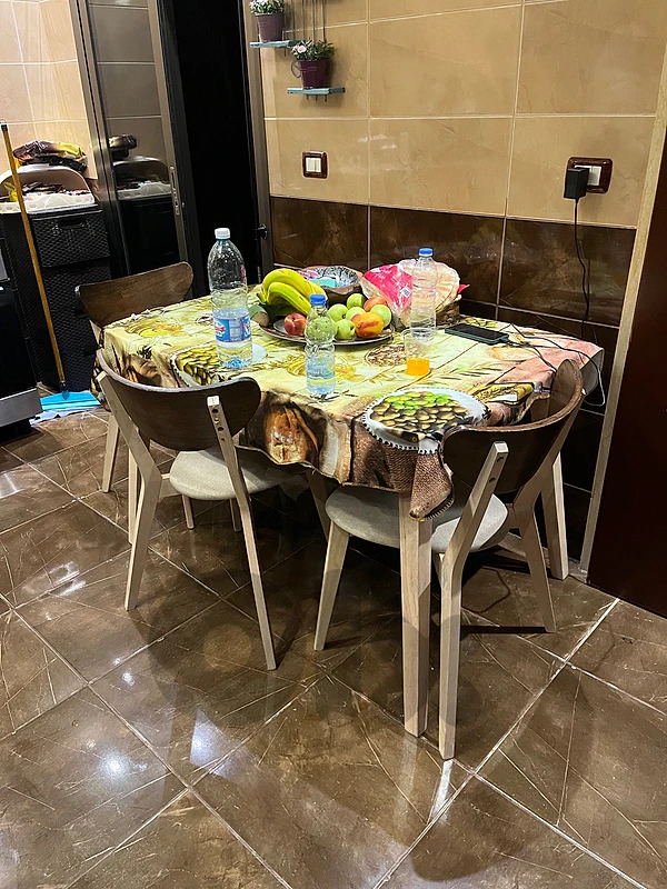 A table with four chairs