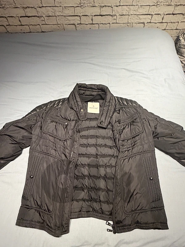 Moncler Down Biker Jacket — Size 4 (XL) — Worn Once