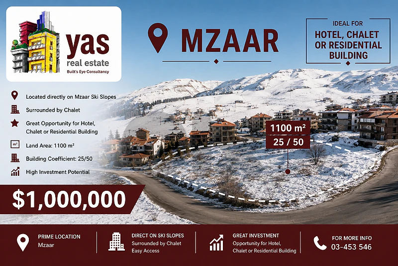 Mzar 1100m2 | Land | Coeff 25/50 | Ideal Investment | Calm Area | WA