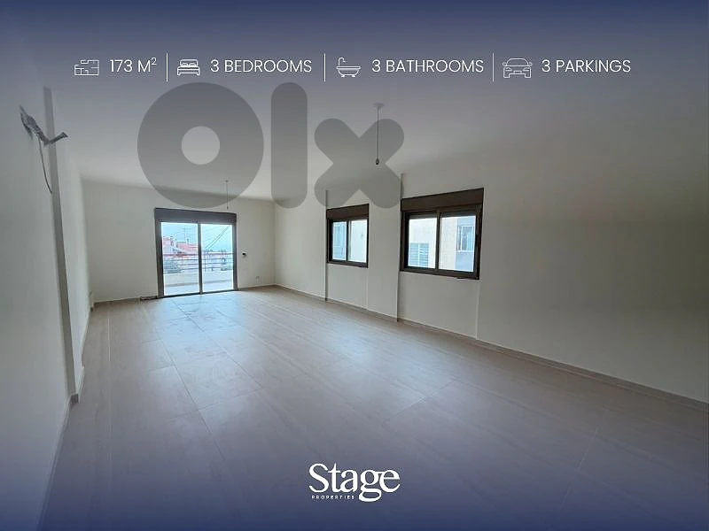 Spacious 173 SQM Apartment with Partial Sea View In Mtayleb