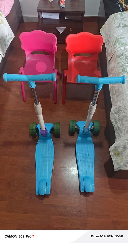 scooters and chairs