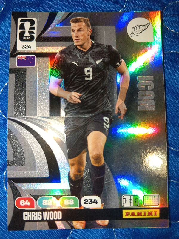 panini card world cup 2026 Chris wood icon card