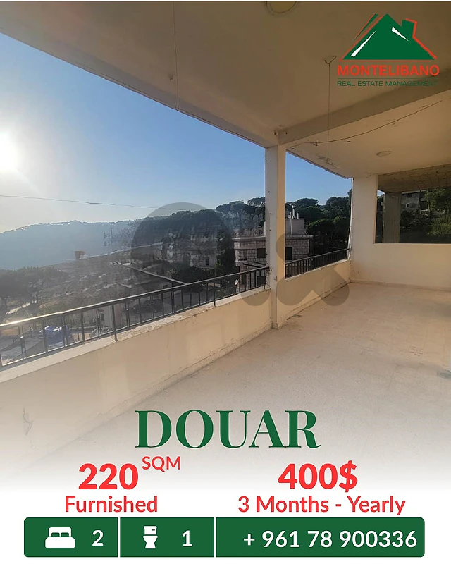 220 sqm Apartment For Rent in Douar دوار with Mountain View