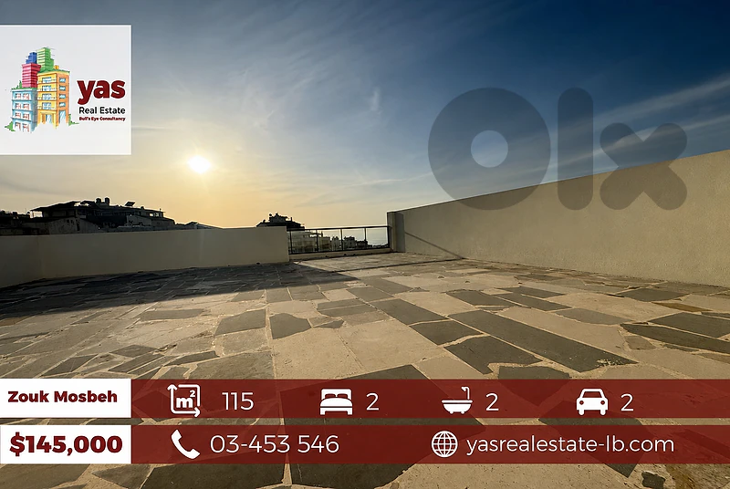 Zouk Mosbeh 115m2 | Roof 115m2 | Brand New | Panoramic View | EL |