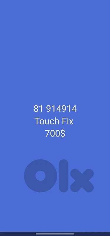 Touch Fix special number