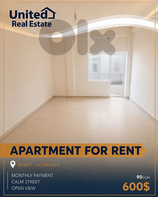 2-Bedroom Apartment for Rent in Achrafieh - Monthly Payment