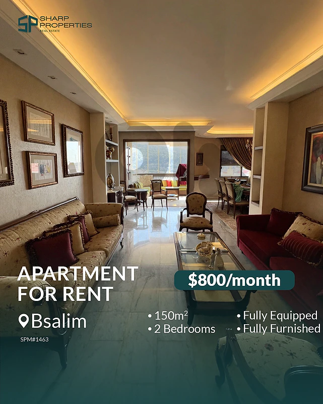 Apartment For Rent - Bsalim #SPM1463