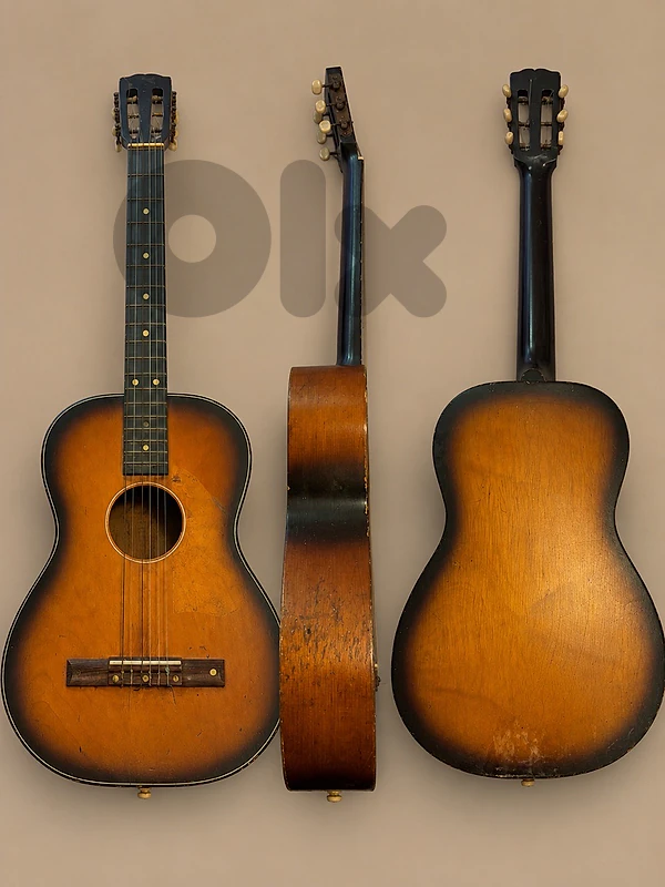 Vintage Wooden Guitar