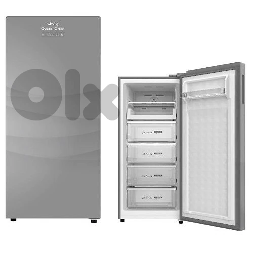 QUEEN CHEF Upright Freezer 160 L No Frost WHITE COLOR