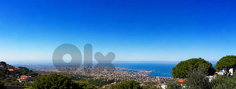 415 SQM Prime Location Land in Beit Mery + Sea View - Non Obstructive