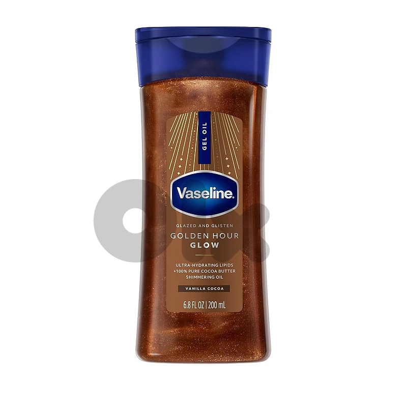 Vaseline Glazed & Glisten Golden Hour Glow Shimmering Body Gel Oil 200 mL