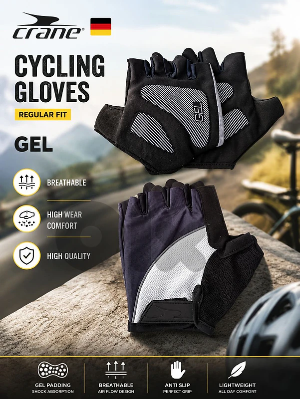 crane cycling gloves
