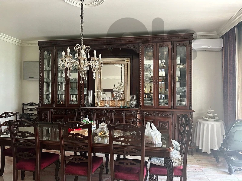 Dining table, chairs & cupboards in the back for sale