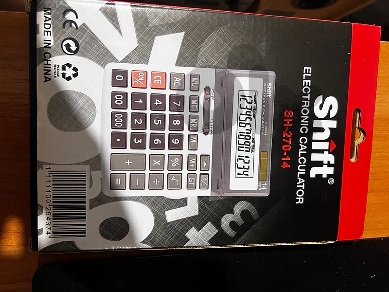 Shift SH-270-14 Electronic Calculator – Brand New