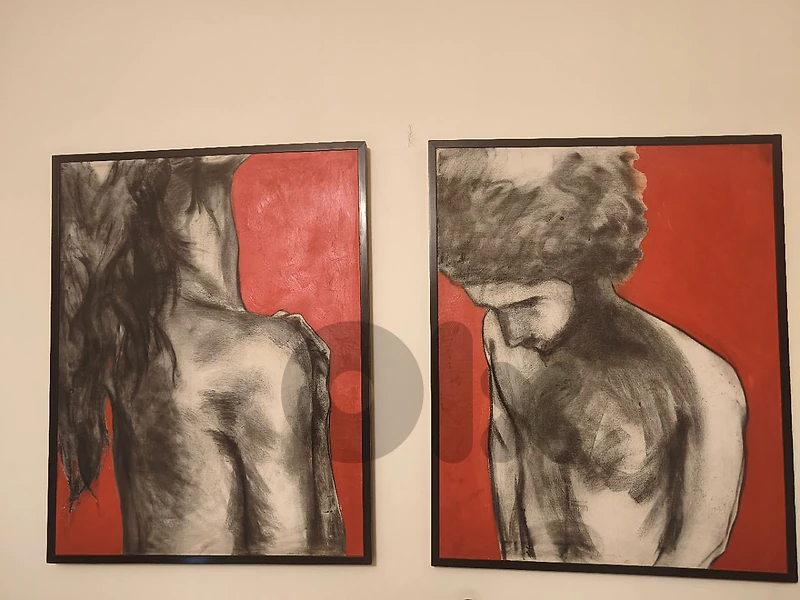 Original Painting Pair (Diptych) by Shahin Abdallah (2008)