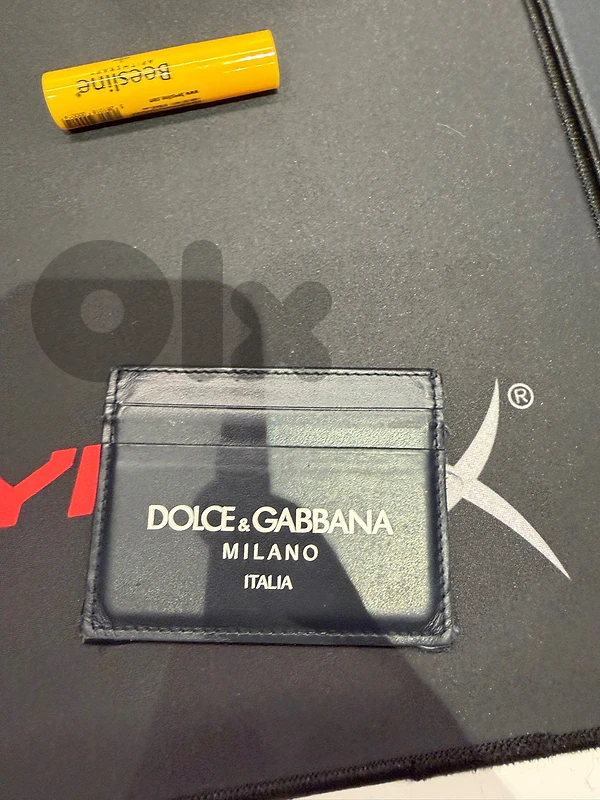 Dolce & Gabbana Cardholder — Navy Leather