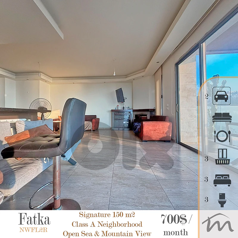 Fatka | Signature | Fully Furnished 150m² | 3 Balconies | Class A Area