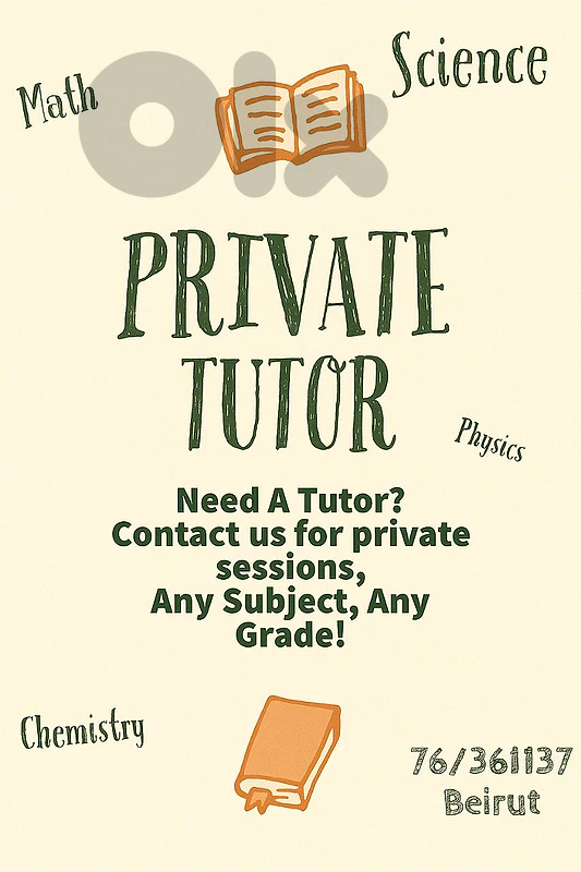 Private Teacher - Tutor - Private Lessons - Agenda