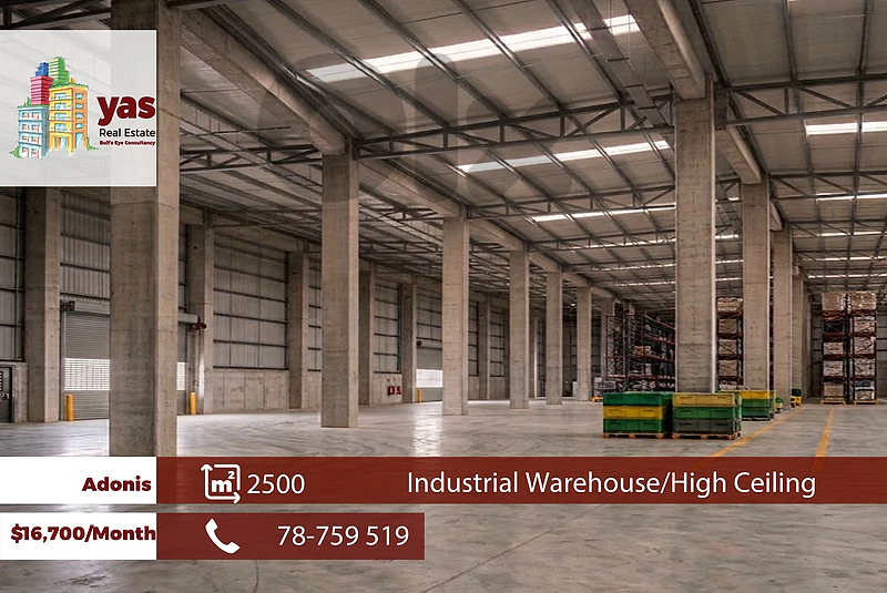 Adonis 2500m2 | Industrial Warehouse | Busy Street | High Ceiling|EH/R