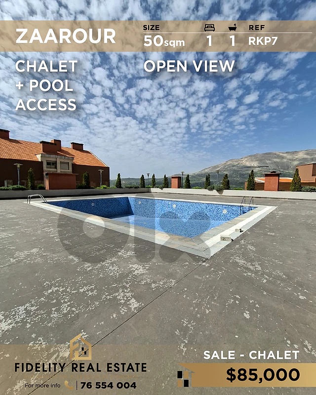 Chalet for sale in Zaarour RKP7 شاليه للبيع في زعرور