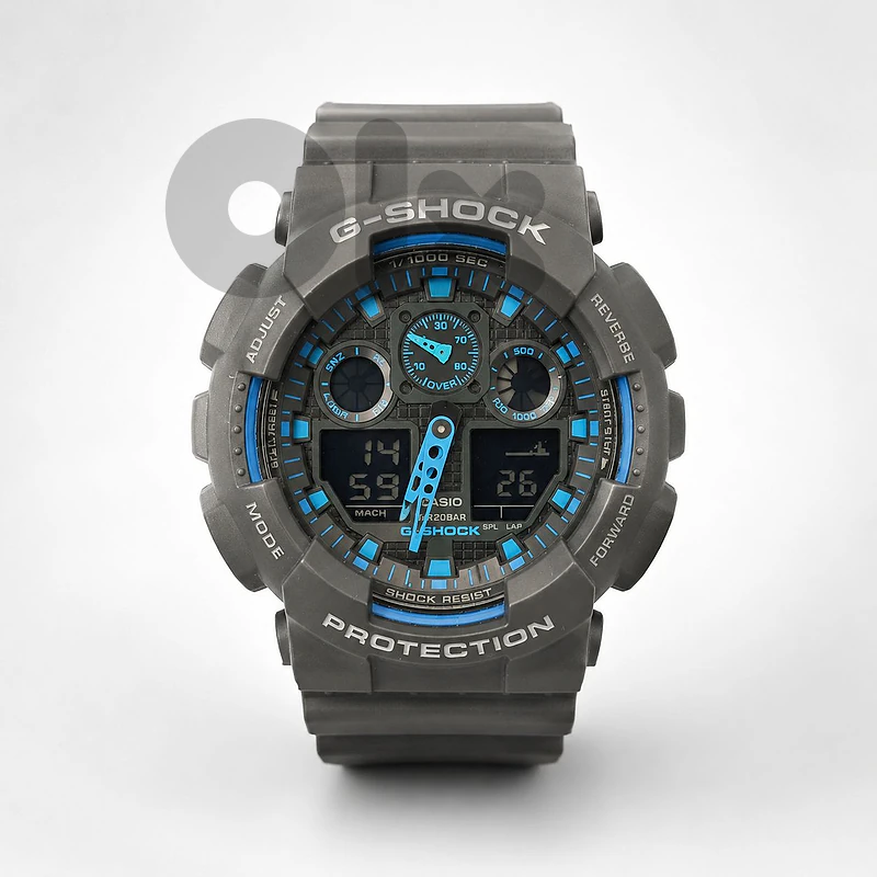 Casio G-Shock GA-100 – Black & Blue, like new