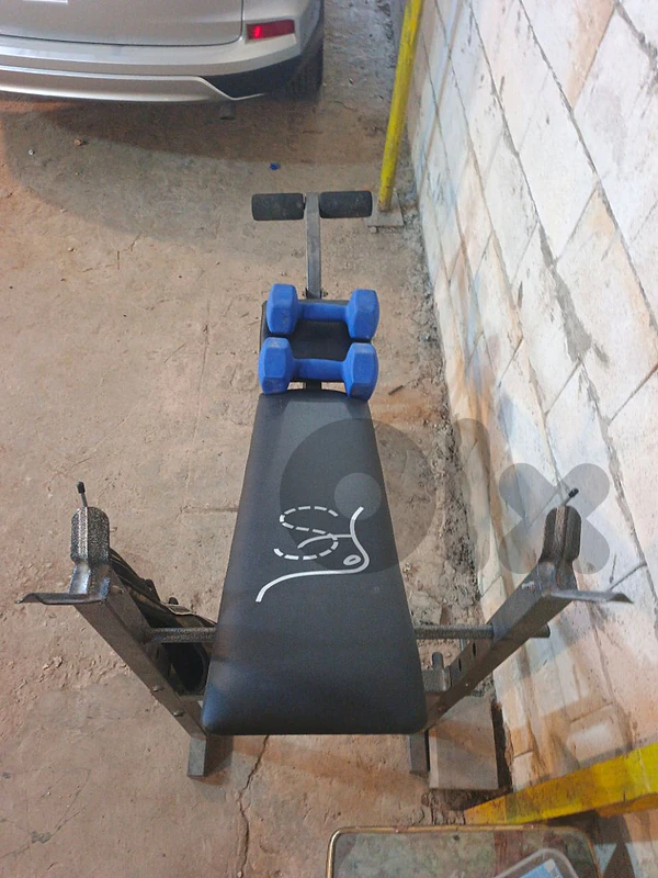 Multi-Function Weight Bench & dumbells