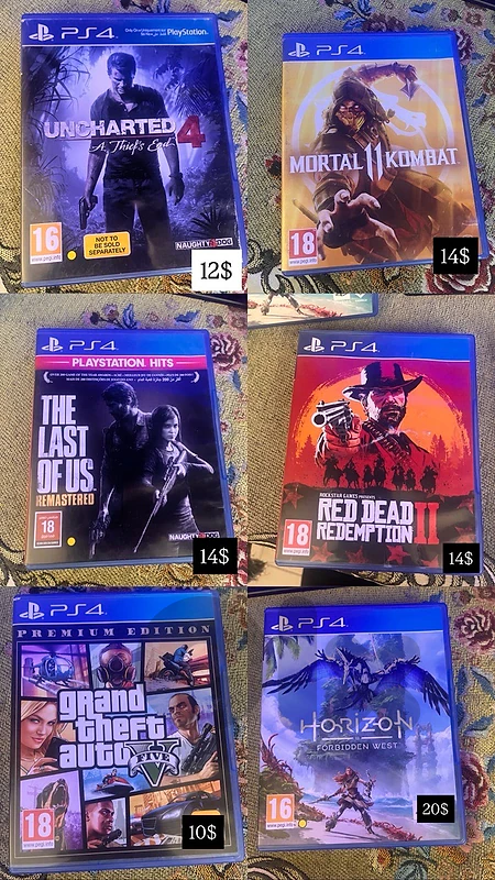 ps4 cds in a very good condition