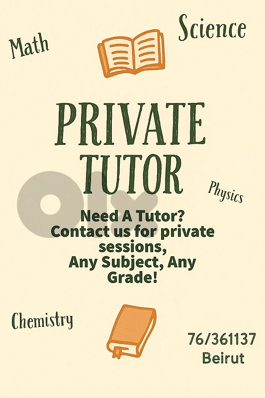 Private Teacher - Tutor - Private Lessons - Agenda