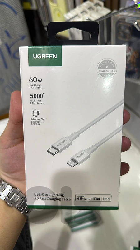 Ugreen usb-c to lightning 60w 2m white