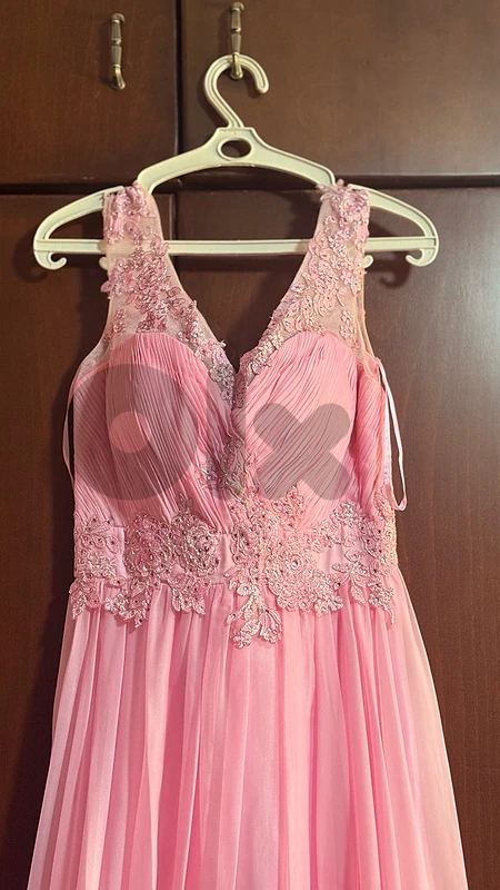pink prom dress