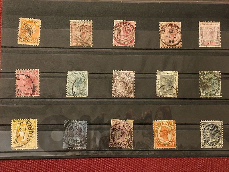 طوابع مستعمرات الإمبراطورية البريطانية Queen Victoria Colonial Stamps