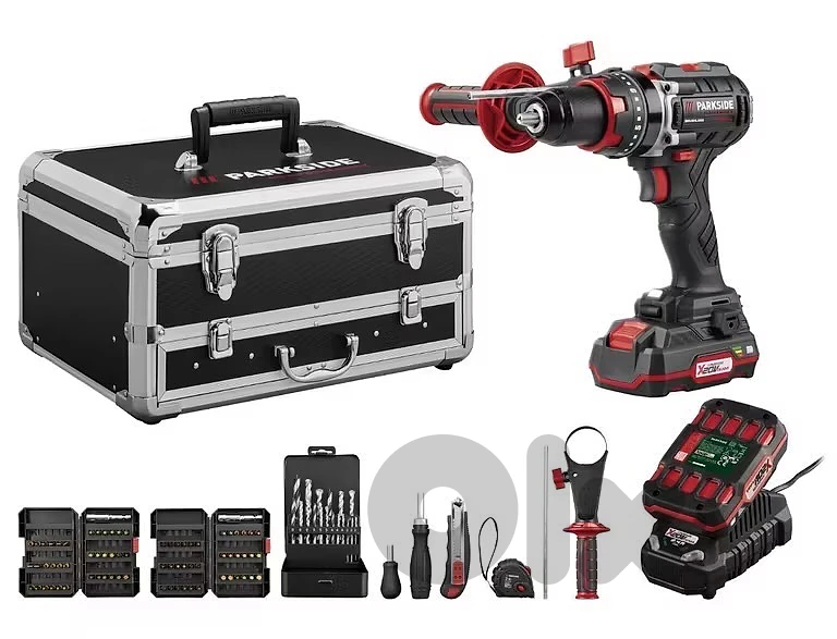 parkside performance drill full kit