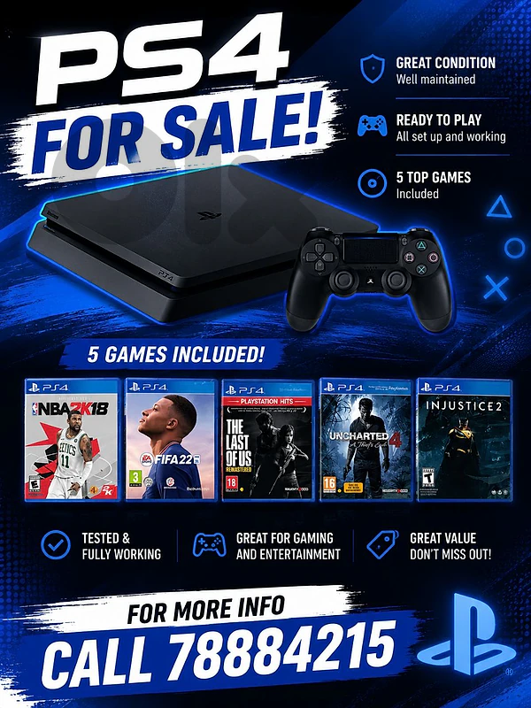 ps4 slim very good condition