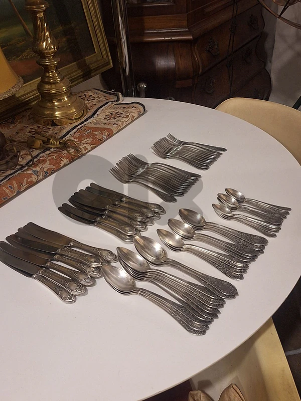 russian cutlery set 84 pieces