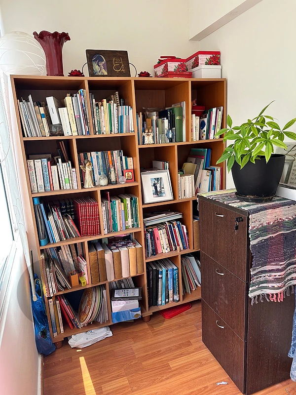 Large Wooden Bookcase / Storage Shelf