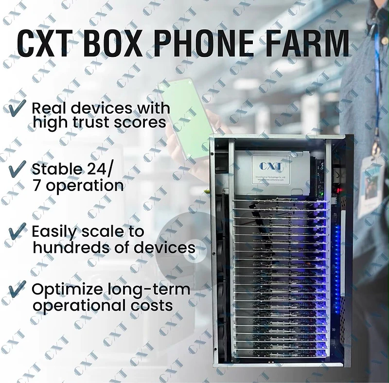 Samsung Galaxy S8/S8+ phone farm boxes