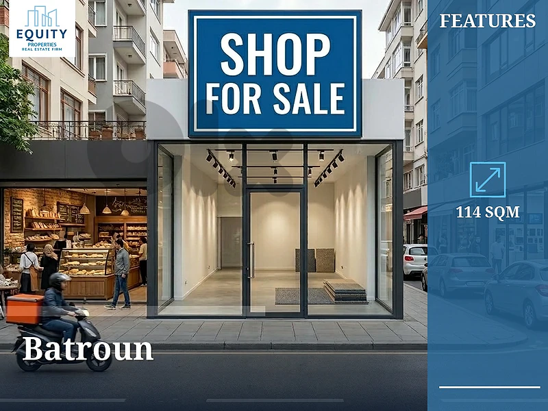 114 SQM Shop For Sale In Batroun Prime Location #KS15098 114 SQM Shop For Sale In Batroun Prime Location #KS15098