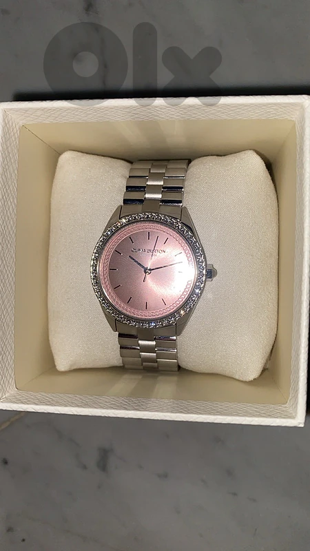 Oliva burton silver watch 😍