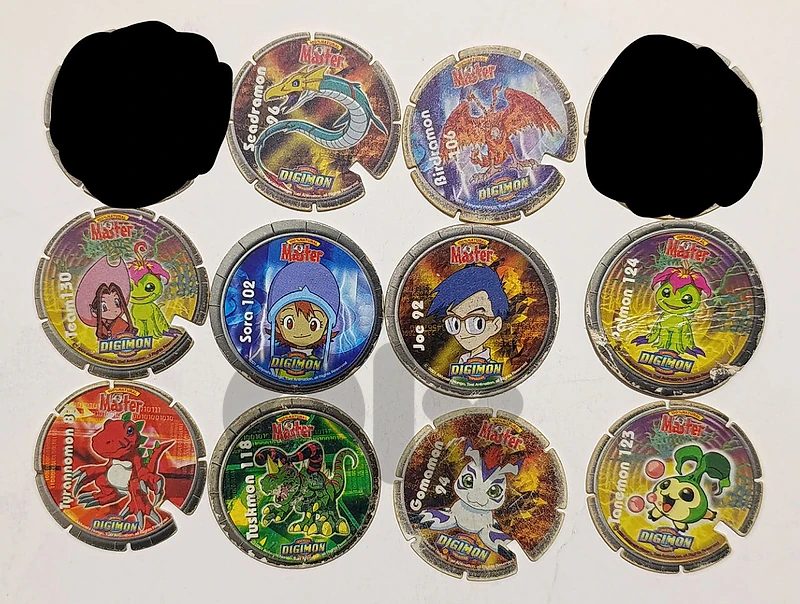 Digimon Master pogs 1999
