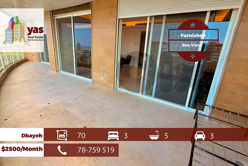 Dbayeh 270m2 | Furnished | Rent | Sea View | Quiet Area | MJ Dbayeh 270m2 | Furnished | Rent | Sea View | Quiet Area | MJ