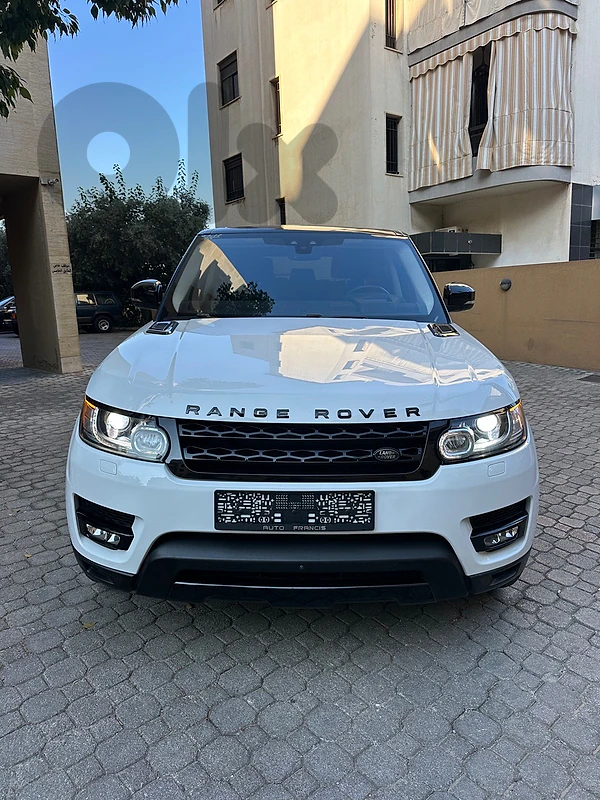 Range Rover Sport V8 Supercharged 2017 white on black Range Rover Sport V8 Supercharged 2017 white on black