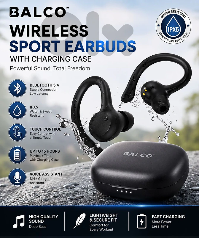 balco wireless sport earbuds
