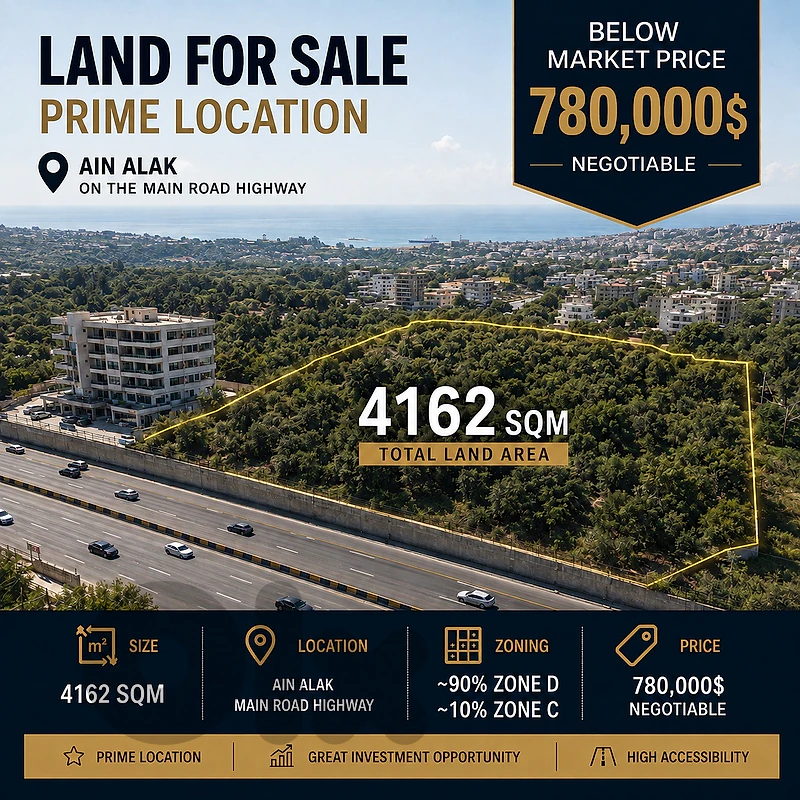 Prime Plot In Ain Alak |4162SQM |Below Market Price