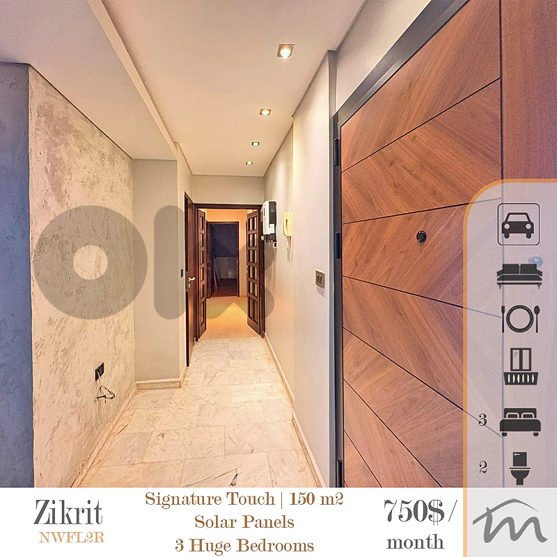 Zikrit | Signature ~ Furnished 150m² | Solar Panels | Huge Bedrooms