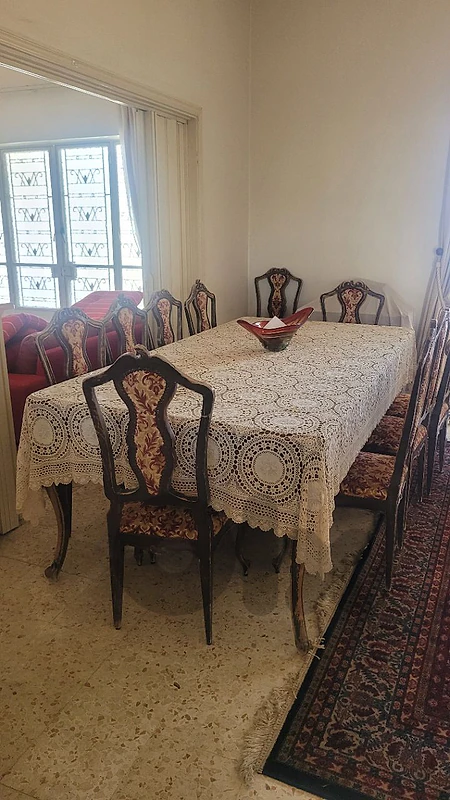 vintage dining table and chairs