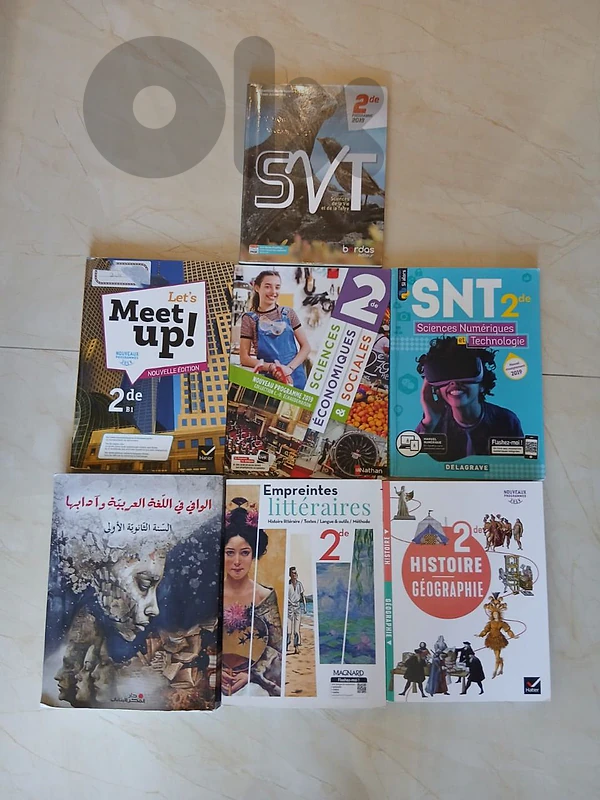 school books for 10th grade (2nde) bac français