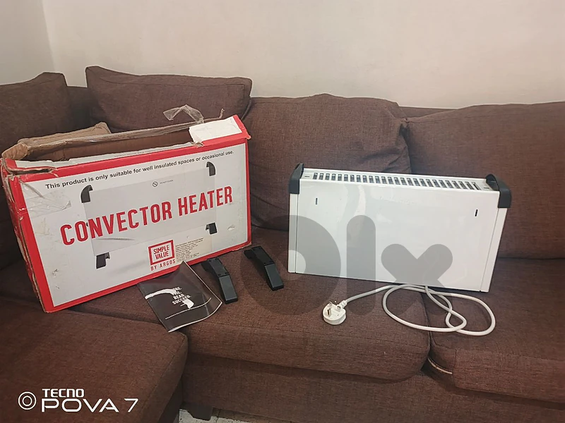 convector heater بعد جديد شغال 100% بعد جديد مش مستعمل ولا مره