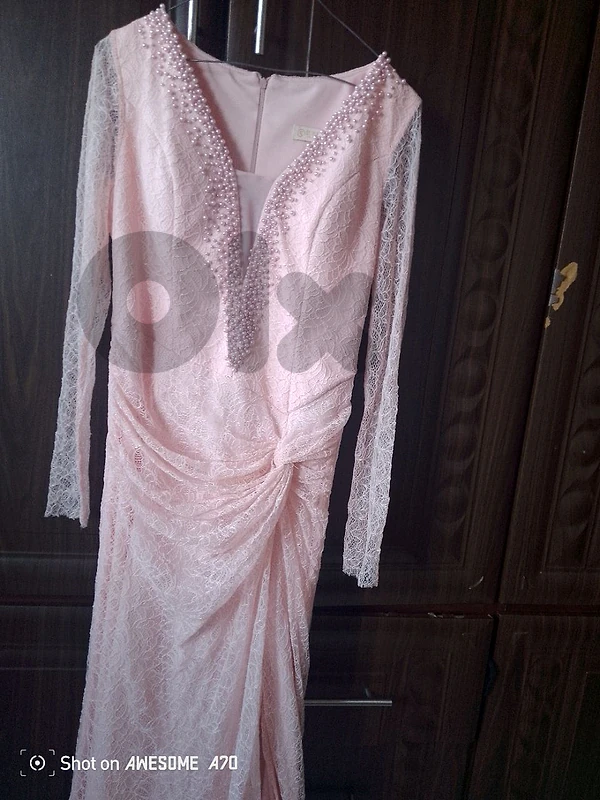 champagne pink dress