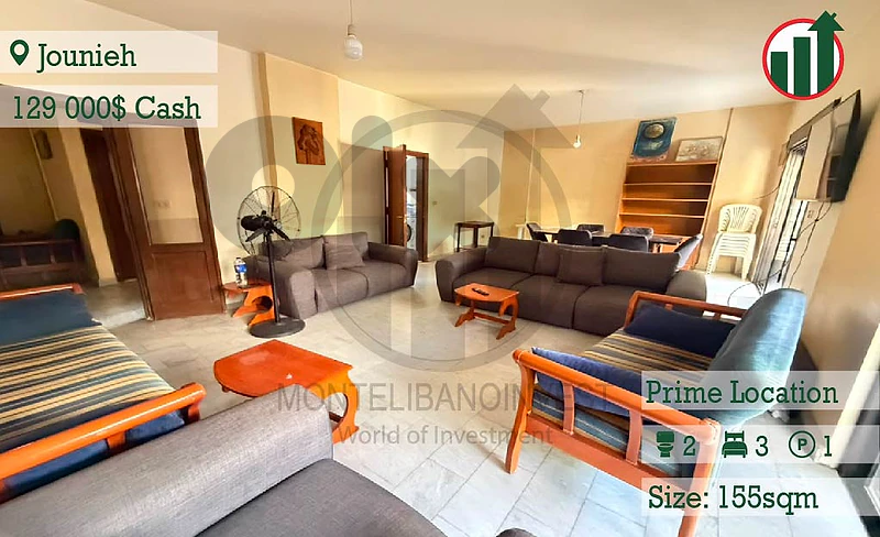 Hot Deall !!! Apartment for Sale in Jounieh Prime Location !!