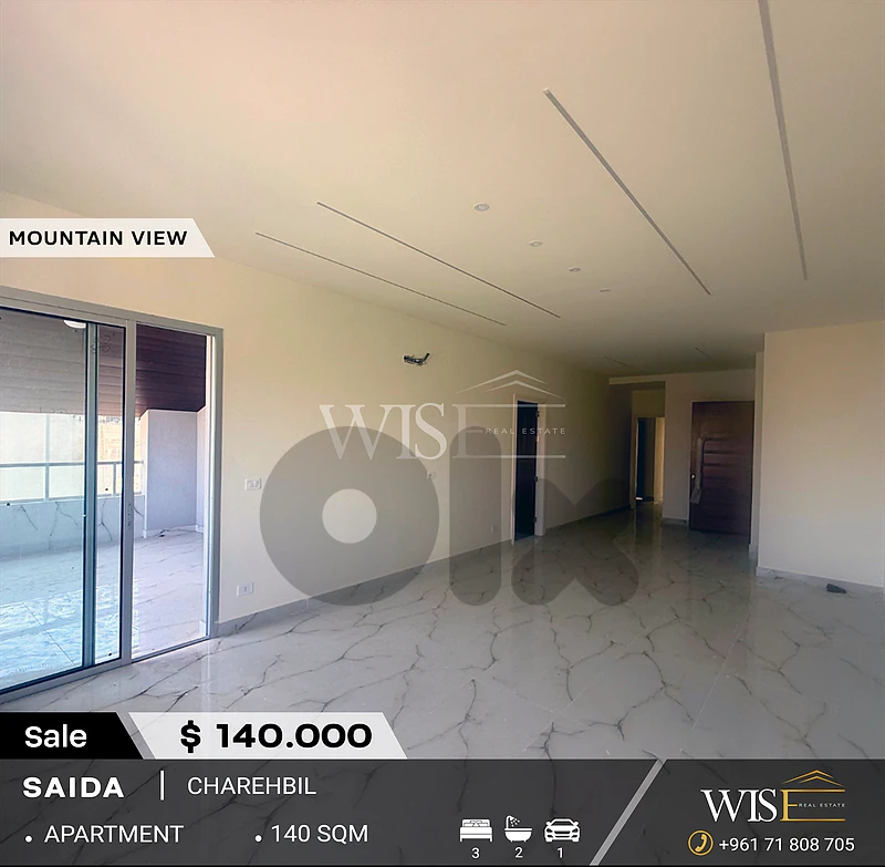 🏠 Stunning 140 SQM Apartment for SALE in Charehbil – Saida!